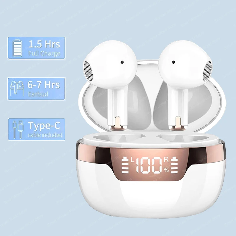 Tws Earbuds Bluetooth 5.3 - J97 TWS Bluetooth イヤホン真のワイヤレスイヤフォンインイヤーヘッドフォンタッチコントロール防水スポーツヘッドセット電話用マイク付き