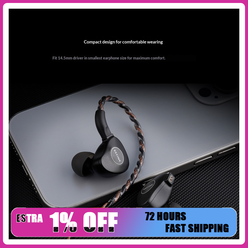 Planar Magnetic Iem Earphones - KEFINE Klanar 14.5mm プランアリーマグネティックドライバー インイヤーイヤホン 取り外し可能な0.78mm