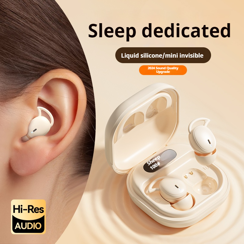 Headphones - M72 ミニポータブルワイヤレスイヤホン Bluetooth インイヤーイヤホンノイズリダクション目に見えない睡眠用イヤホン HIFI ステレオ音楽ヘッドセット