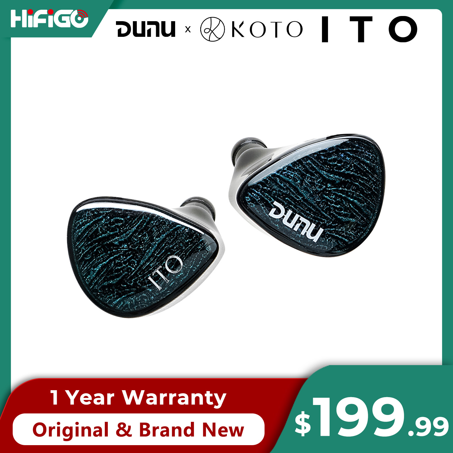 Planar Magnetic Iem Earphones - DUNU X KOTO ITO インイヤーイヤホン 2DD+2BA
