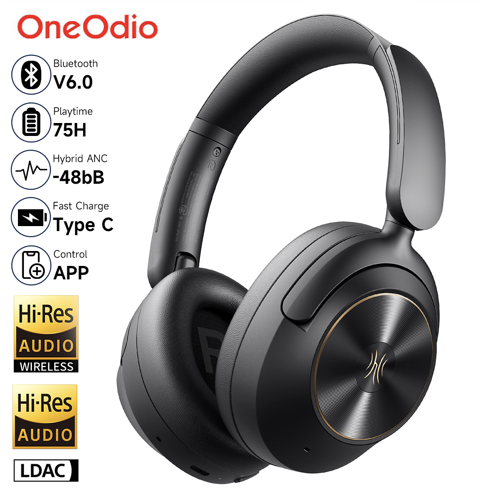 Anc Wireless Over Ear Headphones - Oneodio A6 ANC ワイヤレス Bluetooth 6.0