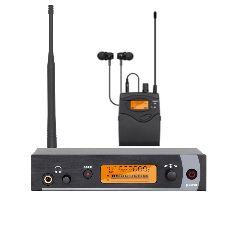 In Ear Monitors For Singers - ワイヤレスインイヤーモニターシステム UHF モノラルシングルチャンネル 周波数選択可能 歌手、ステージパフォーマー、DJ向け