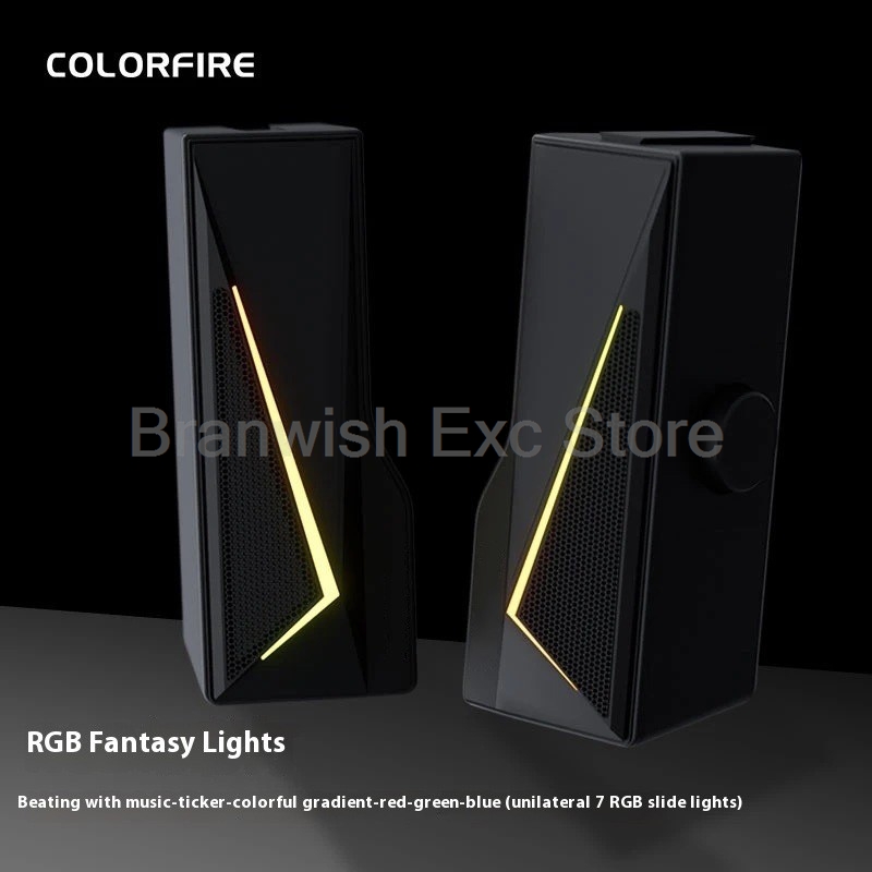 2x2.5W コンピュータースピーカー RGB ライトゲーミ - Rgb Computer Soundbar For Pc のレビューと価格