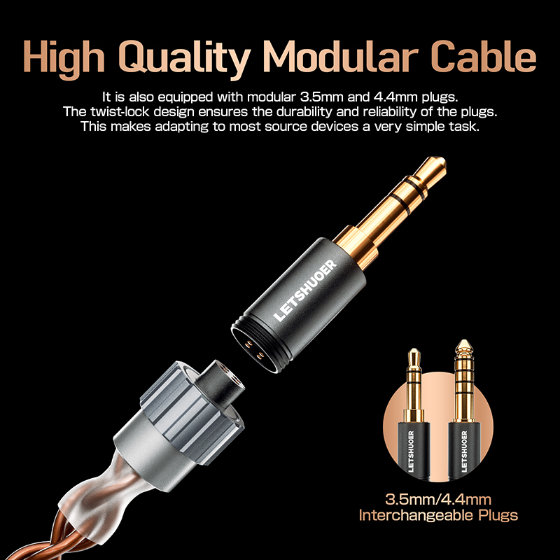 Letshuoer-インイヤーイヤホン,デュアルコイル,13 - Planar Magnetic Iem Earphones のレビューと価格