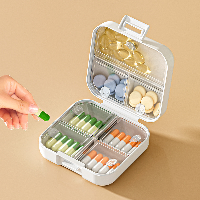 旅行用携帯薬ケース、7日間分の携帯用錠剤ケース、密閉式薬ケー - Tablets のレビューと価格