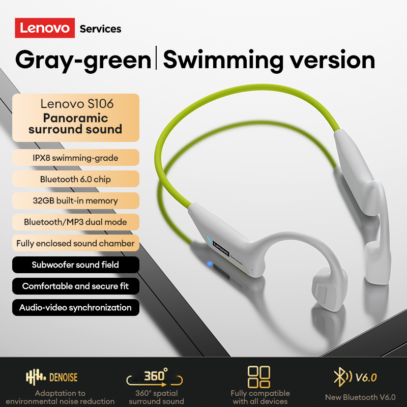 選択肢 Lenovo S106 骨伝導イヤホン ワイヤレス  - Bone Conduction Running Headphones のレビューと価格