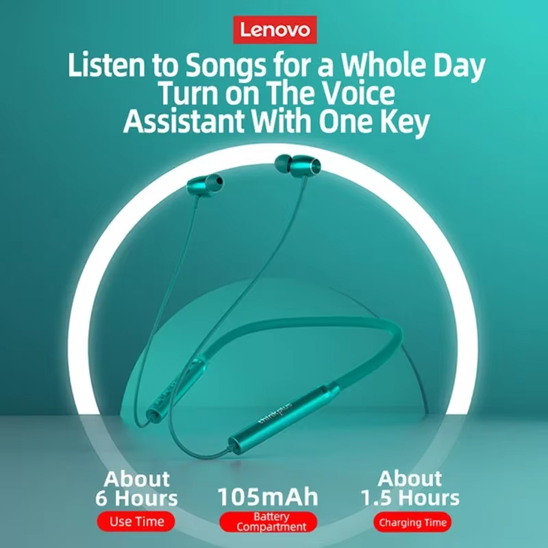 新しいレノボ HE05X HE05 プロネックバンド Blu - Magnetic Neckband Sports Earphones のレビューと価格
