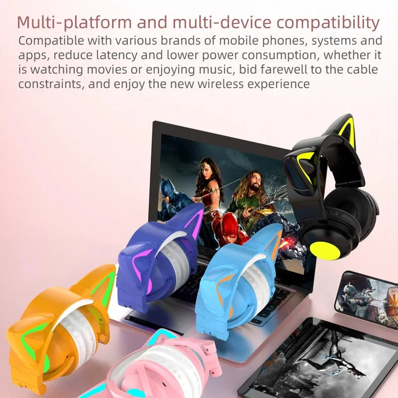 ZW068 LEDライト付き猫耳ヘッドセット Bluetoo - Cat Ear Bluetooth Headset Led のレビューと価格