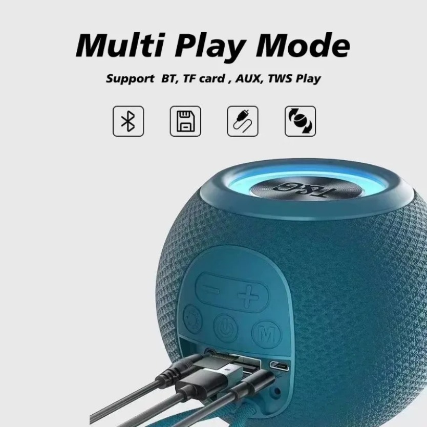 TG337 TWS ブルートゥーススピーカー バスブームボッ - Portable Bluetooth Speaker Waterproof Ipx7 のレビューと価格