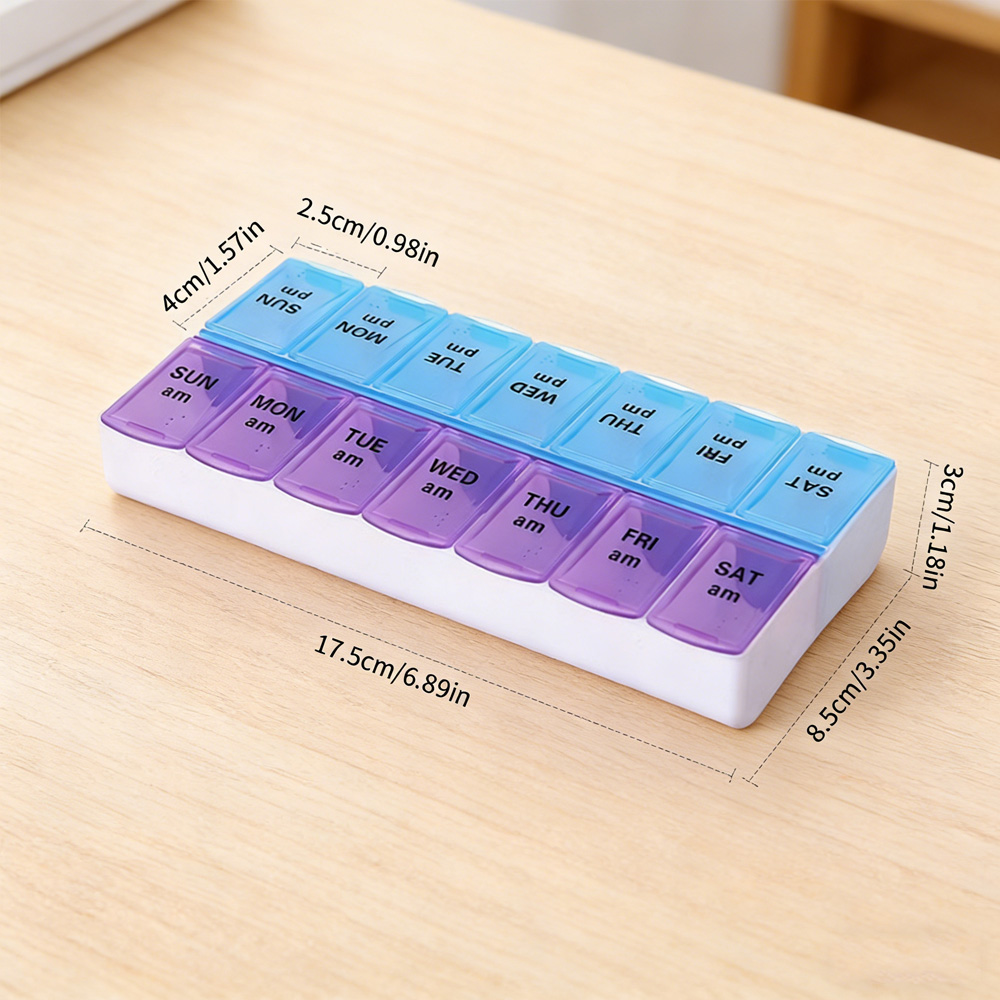 14コンパートメント独立型ピルケースポータブル薬箱ホームオフ - Laptops のレビューと価格