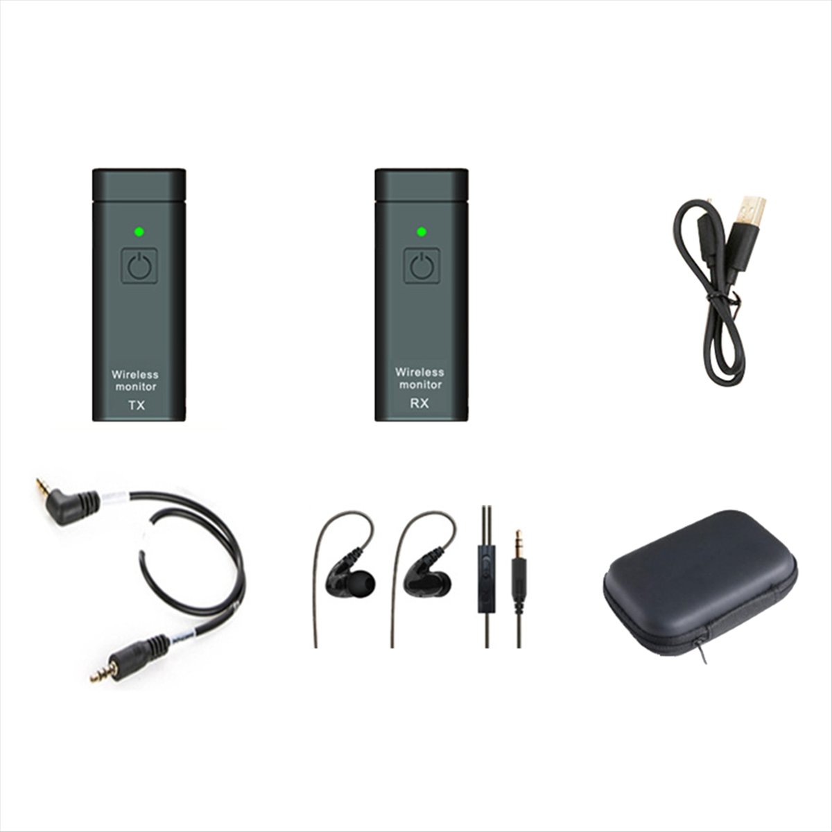 ONGE ワイヤレスイヤホンモニタリングシステムキット IE - In Ear Monitors For Singers のレビューと価格