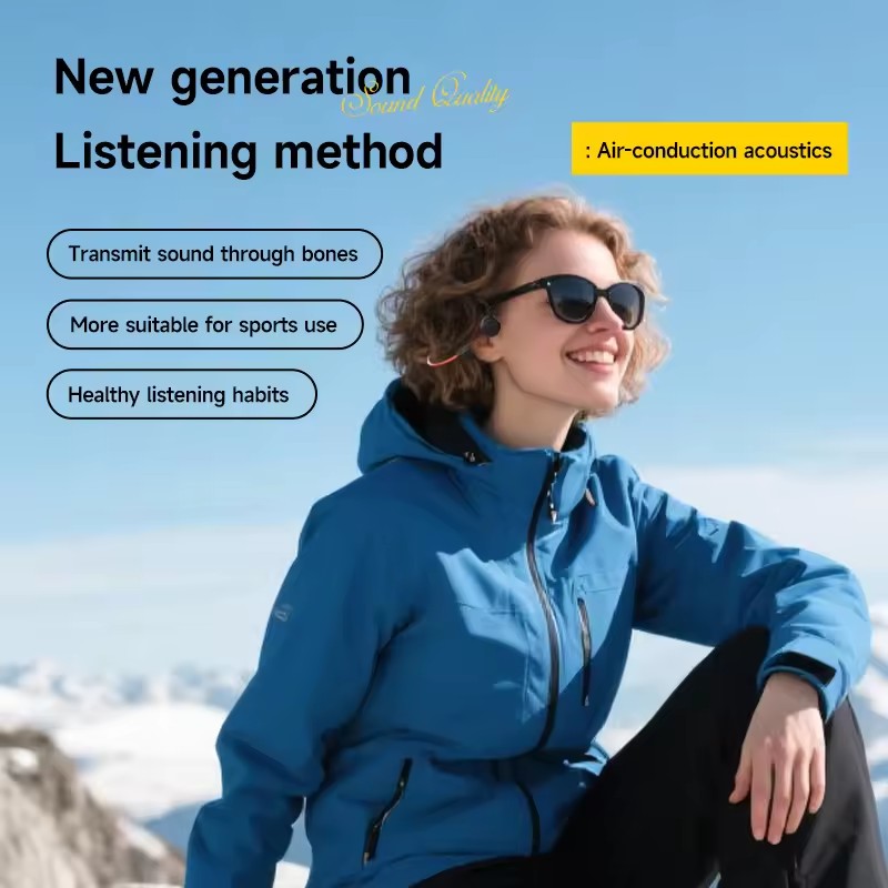 新骨伝導ヘッドセット Bluetooth 5.4 マイク付き - Bone Conduction Running Headphones のレビューと価格