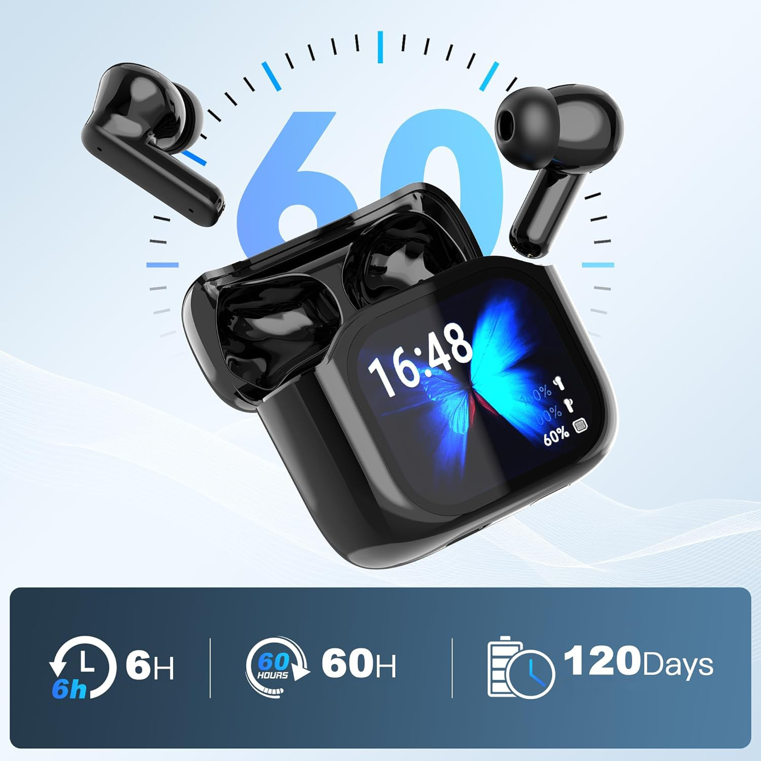 スマートAI翻訳機能付きBluetoothイヤホン LCDデ - Headphones のレビューと価格