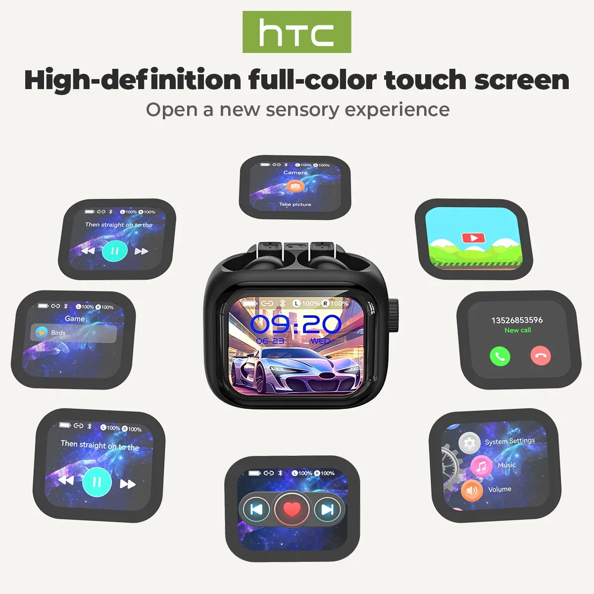 [ウルトラ HD スクリーン] HTC NE40 イヤホン  - Open Ear Air Conduction Headphones のレビューと価格