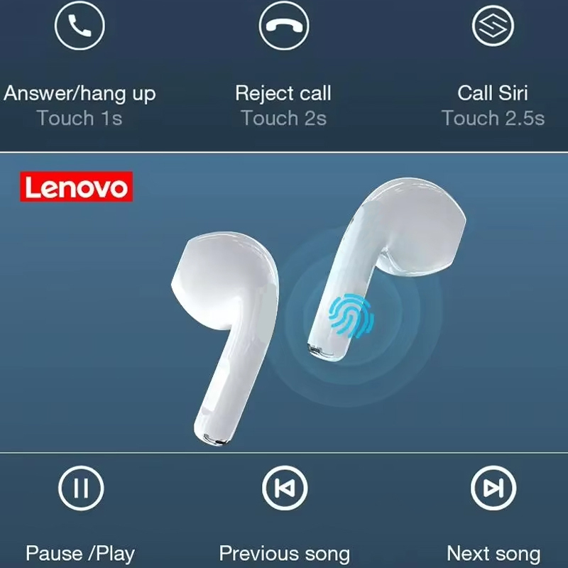 新しいレノボHT38ワイヤレスヘッドホンTWS Blueto - Tws Earbuds Bluetooth 5.3 のレビューと価格