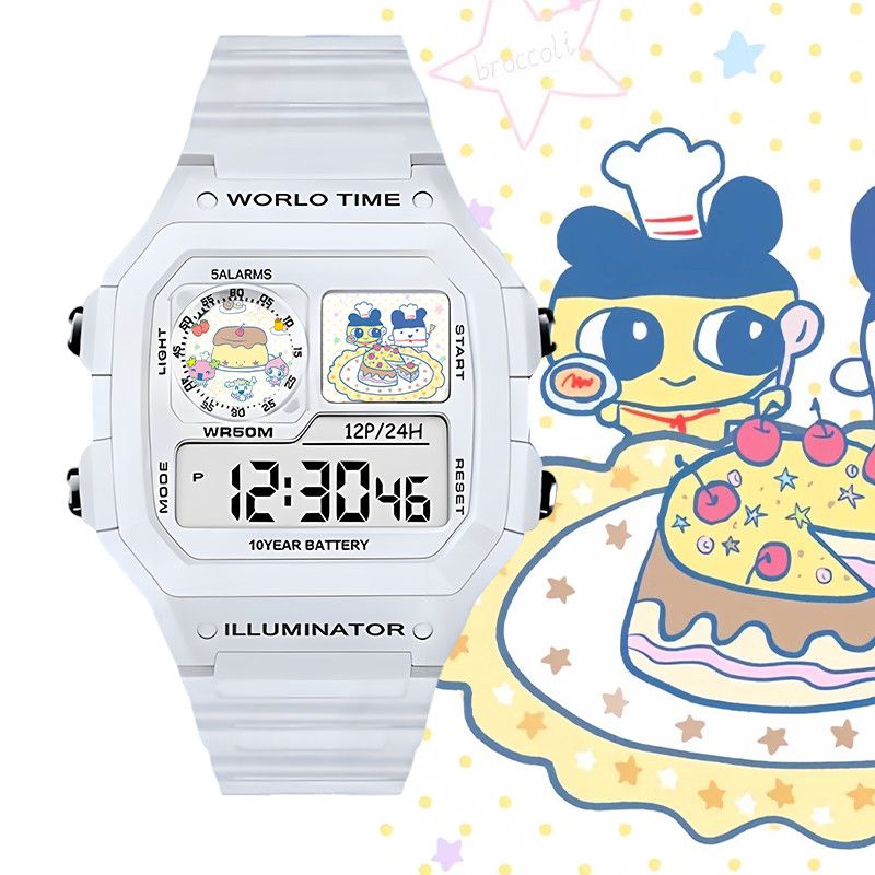 たまごっちスマート電子時計ビッグマウスジマミ学生用電子時計ク - Smartwatches のレビューと価格