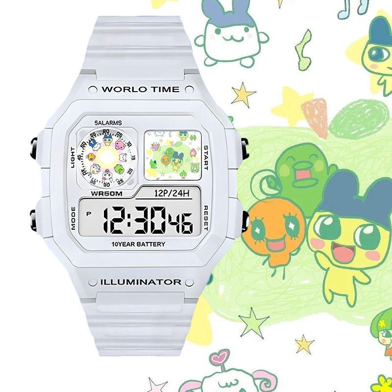 たまごっちスマート電子時計ビッグマウスジマミ学生用電子時計ク - Smartwatches のレビューと価格