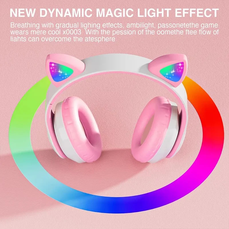 T28 ワイヤレスBluetoothヘッドホン、LED光る猫 - Cat Ear Bluetooth Headset Led のレビューと価格