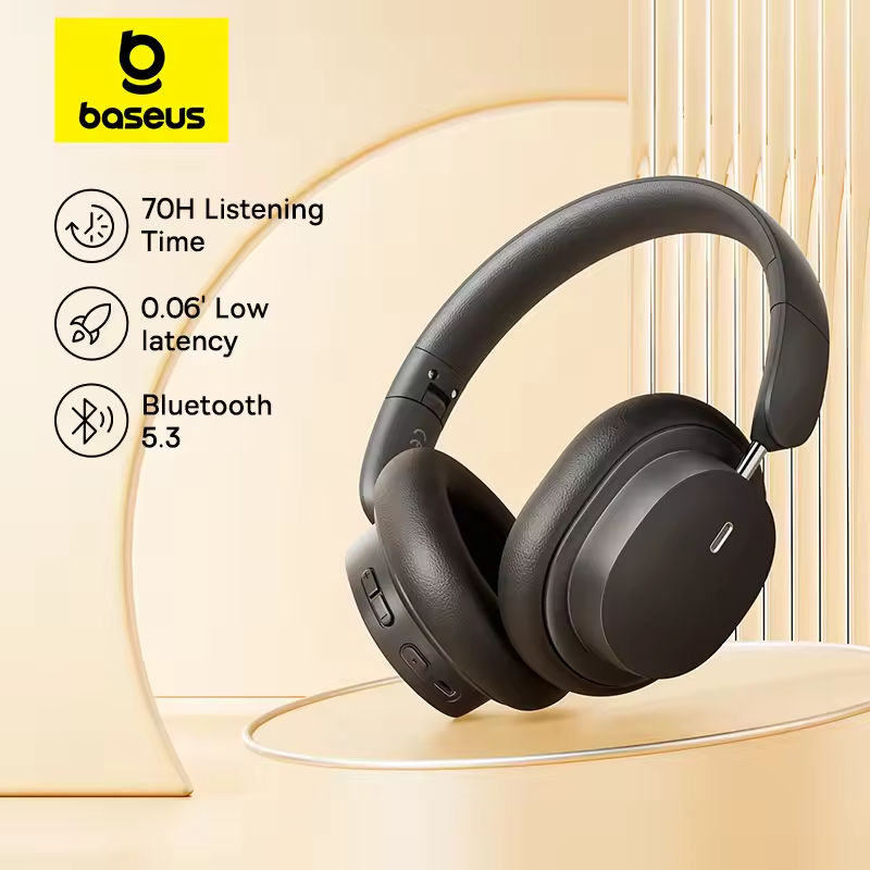 Baseus Bowie D05 ワイヤレスヘッドホン 3D - Anc Wireless Over Ear Headphones のレビューと価格