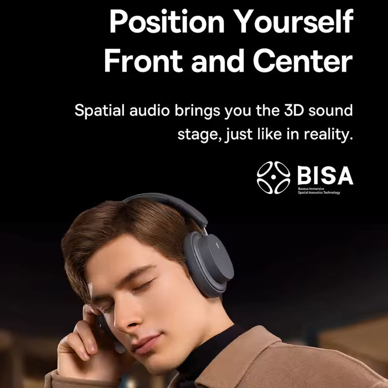Baseus Bowie D05 ワイヤレスヘッドホン 3D - Anc Wireless Over Ear Headphones のレビューと価格