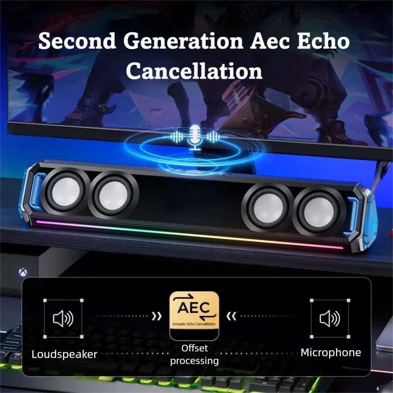 RGBライト付きゲーミングサウンドバー、30W Eスポーツス - Rgb Computer Soundbar For Pc のレビューと価格