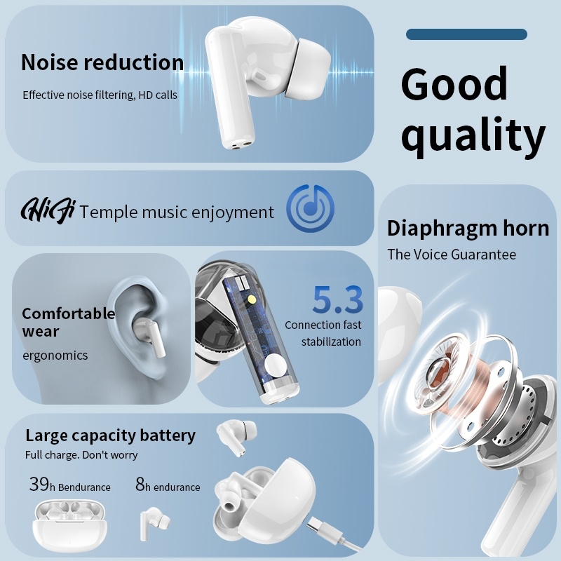 新しいワイヤレス Bluetooth ヘッドセット TWS  - Headphones のレビューと価格