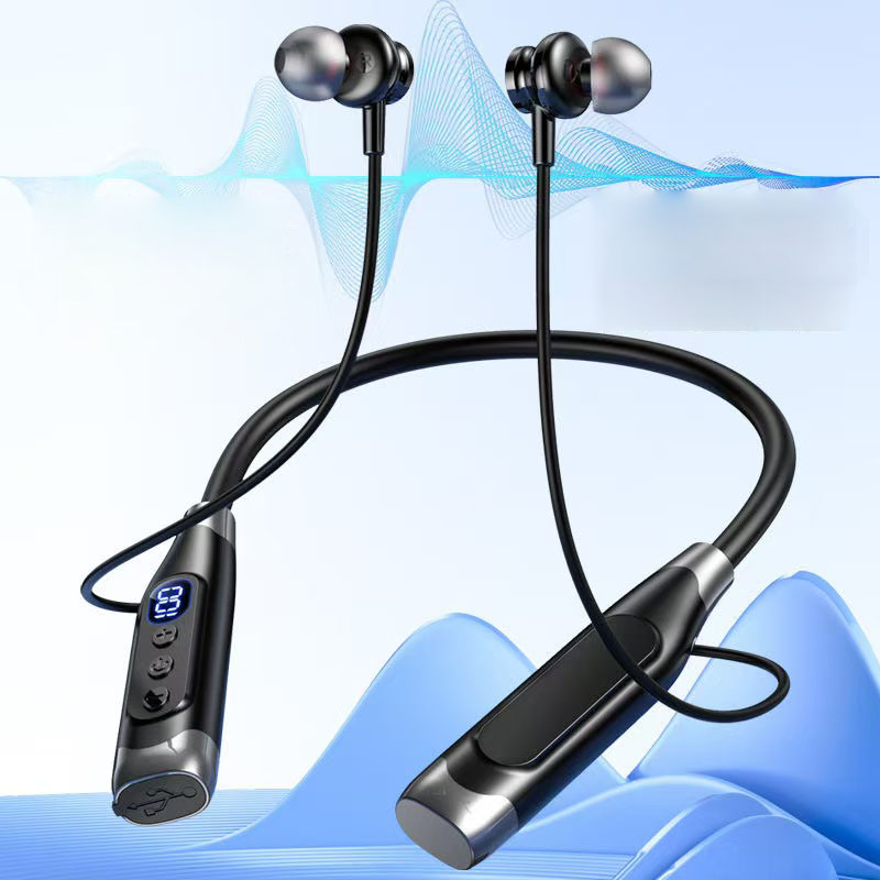 真のステレオワイヤレスヘッドセット,Bluetoothネック - Magnetic Neckband Sports Earphones のレビューと価格