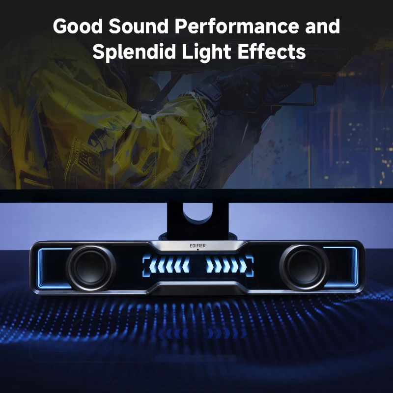 Edifier QS30 コンピューター用スピーカー、Blu - Rgb Computer Soundbar For Pc のレビューと価格