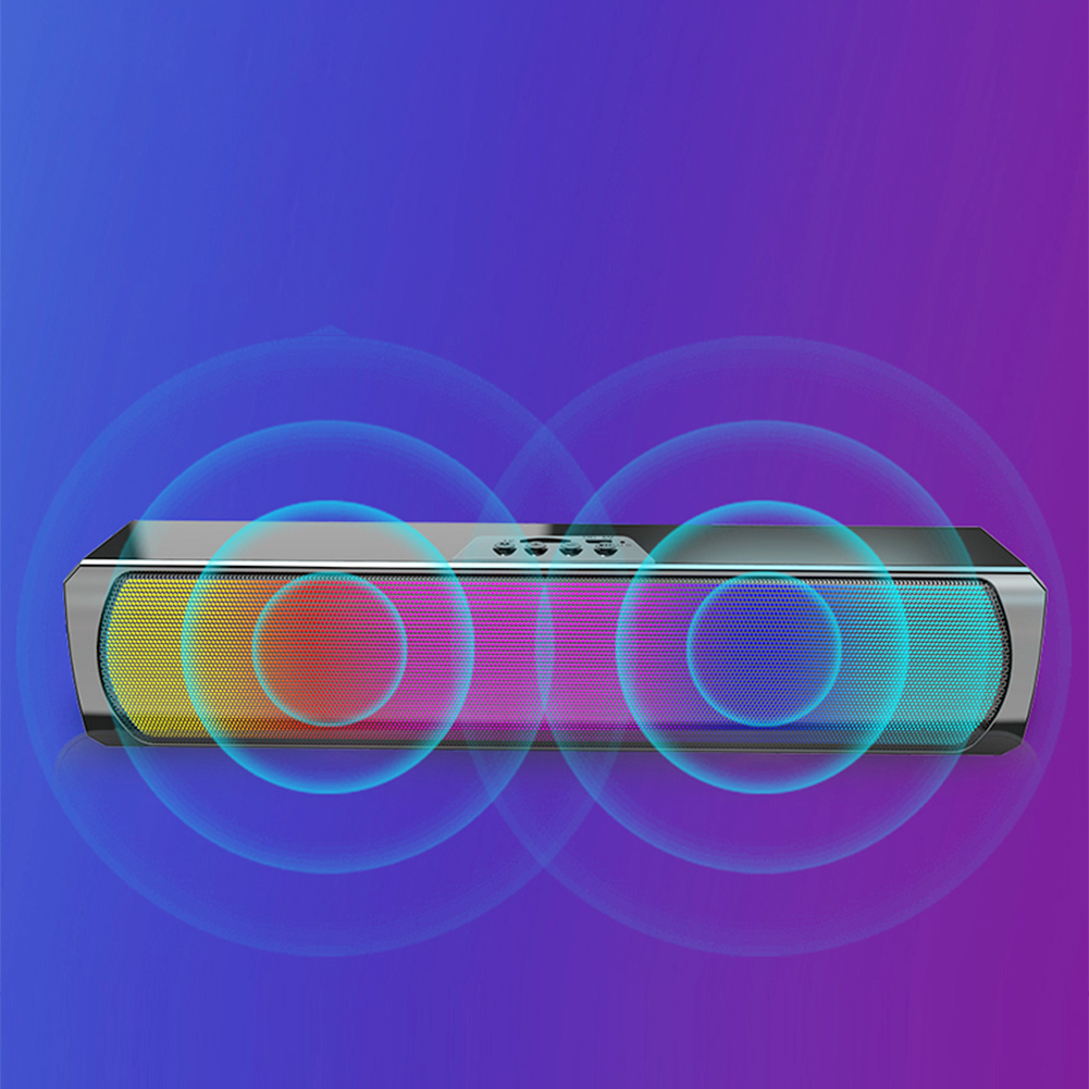 ポータブルコンピューターサウンドバースピーカー RGB Bl - Rgb Computer Soundbar For Pc のレビューと価格