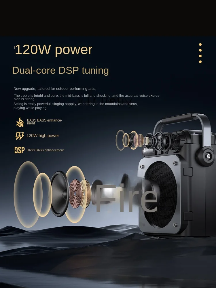 D6 高出力ライブ配信用ミニスピーカー、屋外KTV用マイク、 - Speakers のレビューと価格