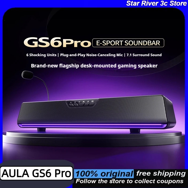 AULA GS6 Pro ワイヤレスゲーミングeスポーツサウ - Rgb Computer Soundbar For Pc のレビューと価格