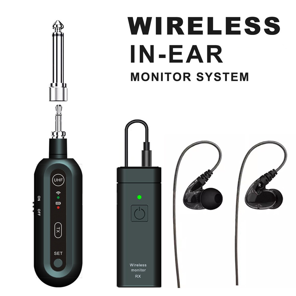 M1モノラルワイヤレスモニタリングシステムUHFオーディオリ - In Ear Monitors For Singers のレビューと価格