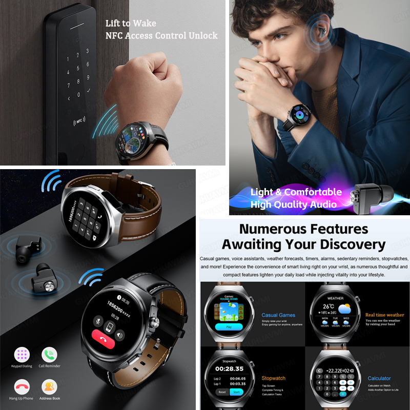 男性女性向け 新型 2 in 1 スマートウォッチ イヤホン - Tws Earbuds Bluetooth 5.3 のレビューと価格