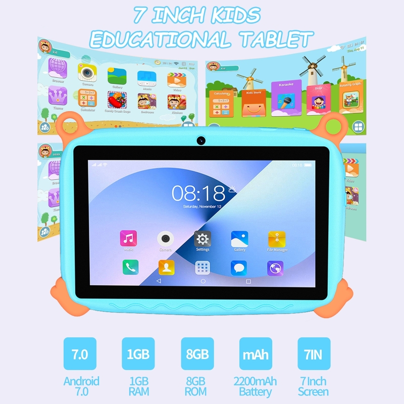7インチディスプレイ搭載のキッズ用タブレットPC。保護ケース - Tablets のレビューと価格