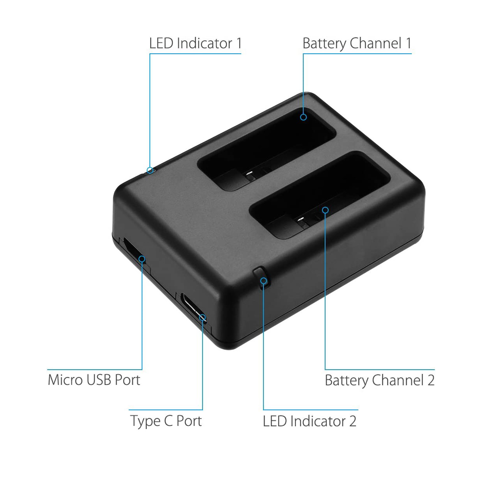 GOPRO Hero 5 充電器 AHDBT-501 バッテ - Drones のレビューと価格
