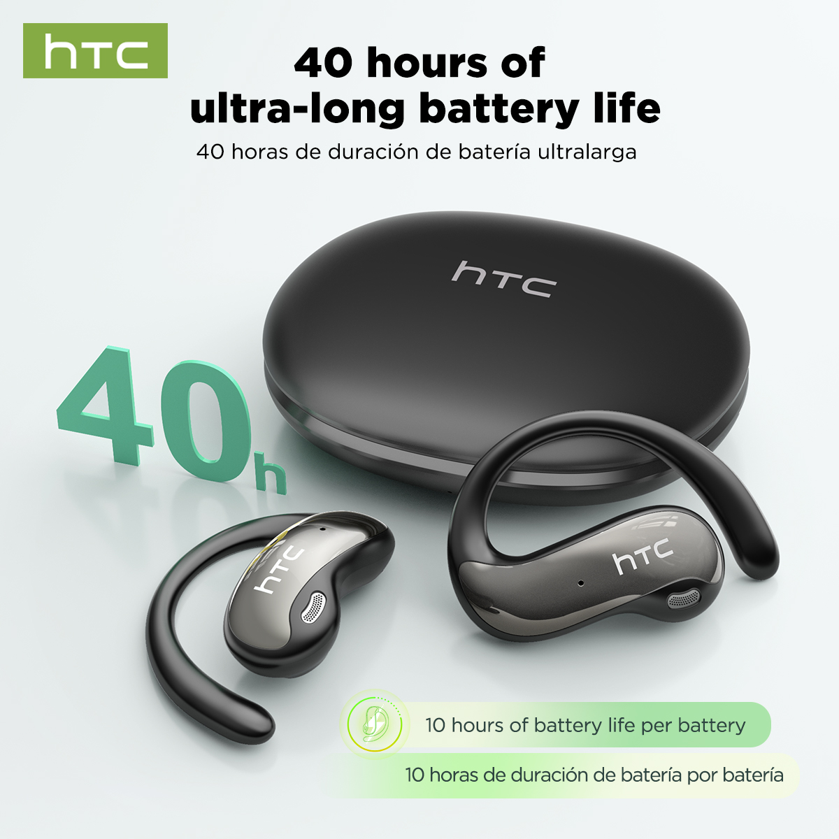 HTC NE19 Bluetooth イヤホン AI OWS - Type C Wired Earphones With Mic のレビューと価格