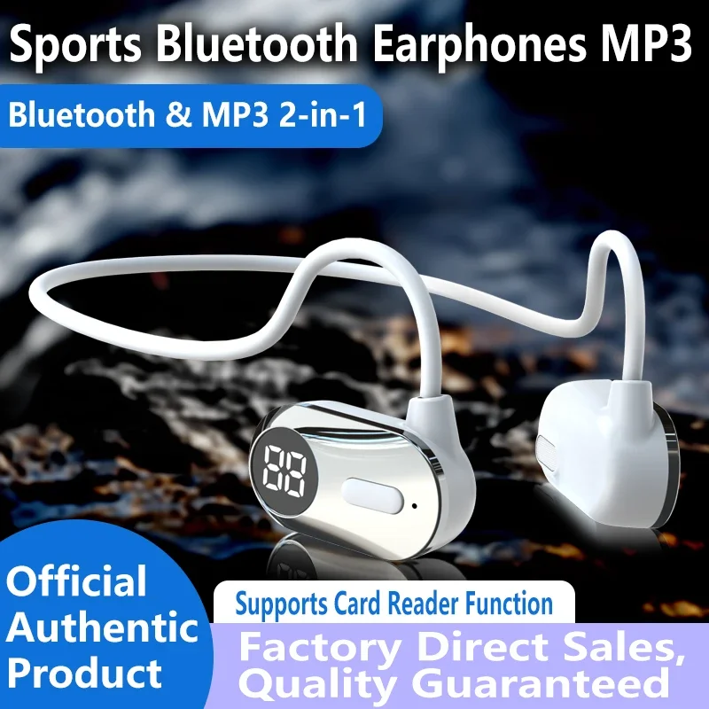 非インイヤー型スポーツ・ランニング用Bluetoothヘッド - Bone Conduction Running Headphones のレビューと価格