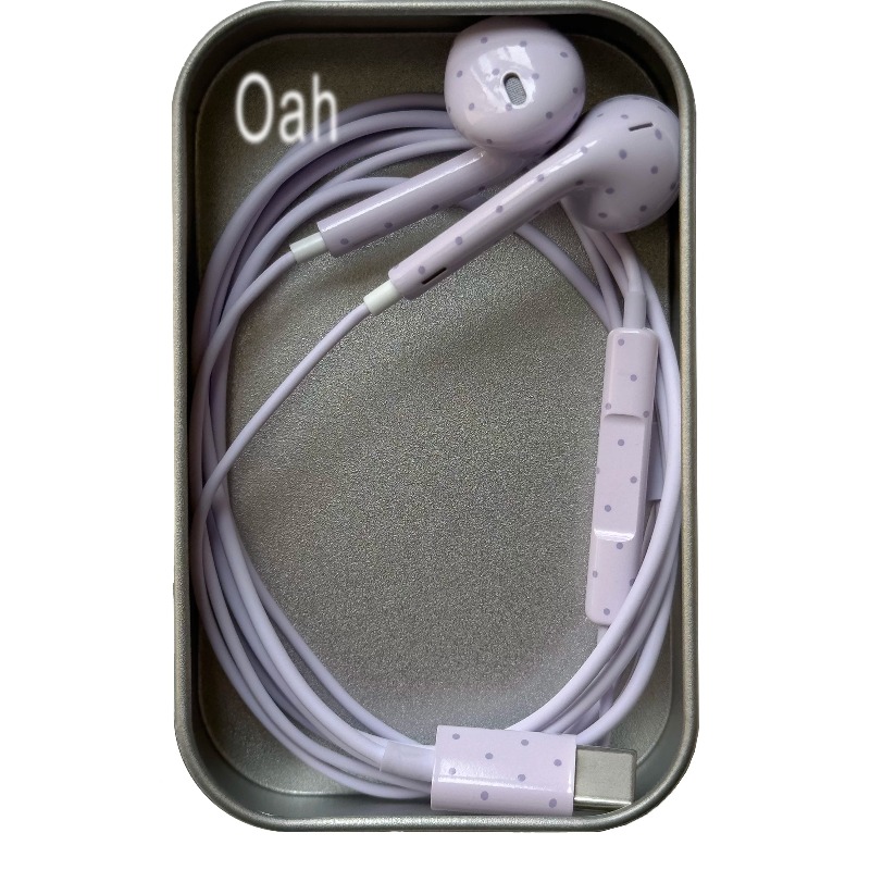Oah ポルカドット有線イヤホン ABS 素材 Type-C - Headphones のレビューと価格