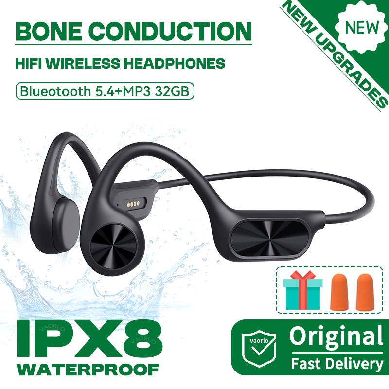 Bluetooth 5.4ワイヤレスヘッドセット,骨伝導ヘッ - Bone Conduction Running Headphones のレビューと価格