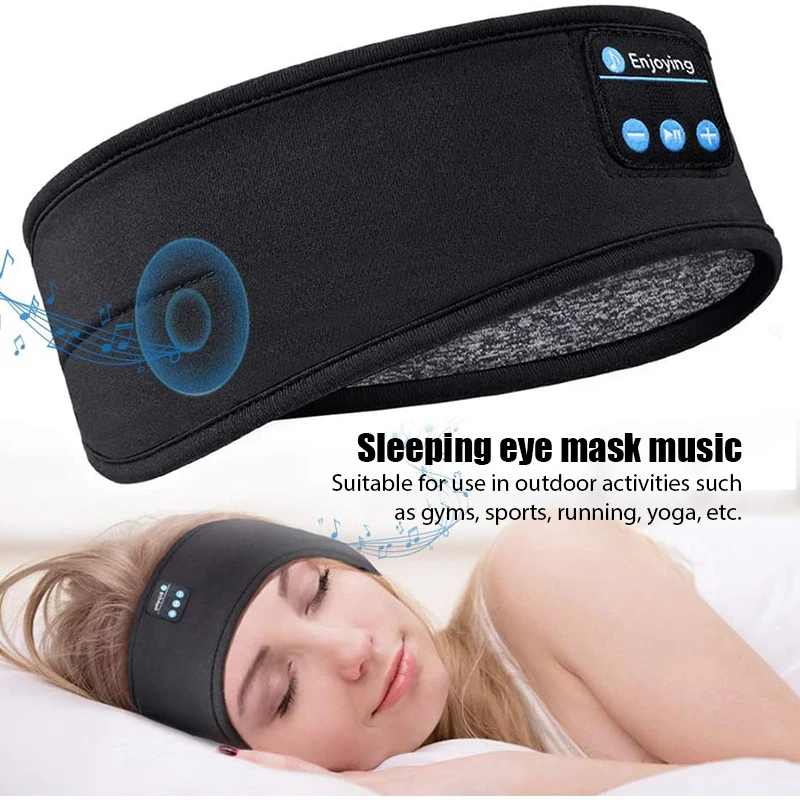 Bluetooth イヤホンスポーツ睡眠ヘッドバンド弾性ワイ - Sleep Mask Headphones Bluetooth のレビューと価格
