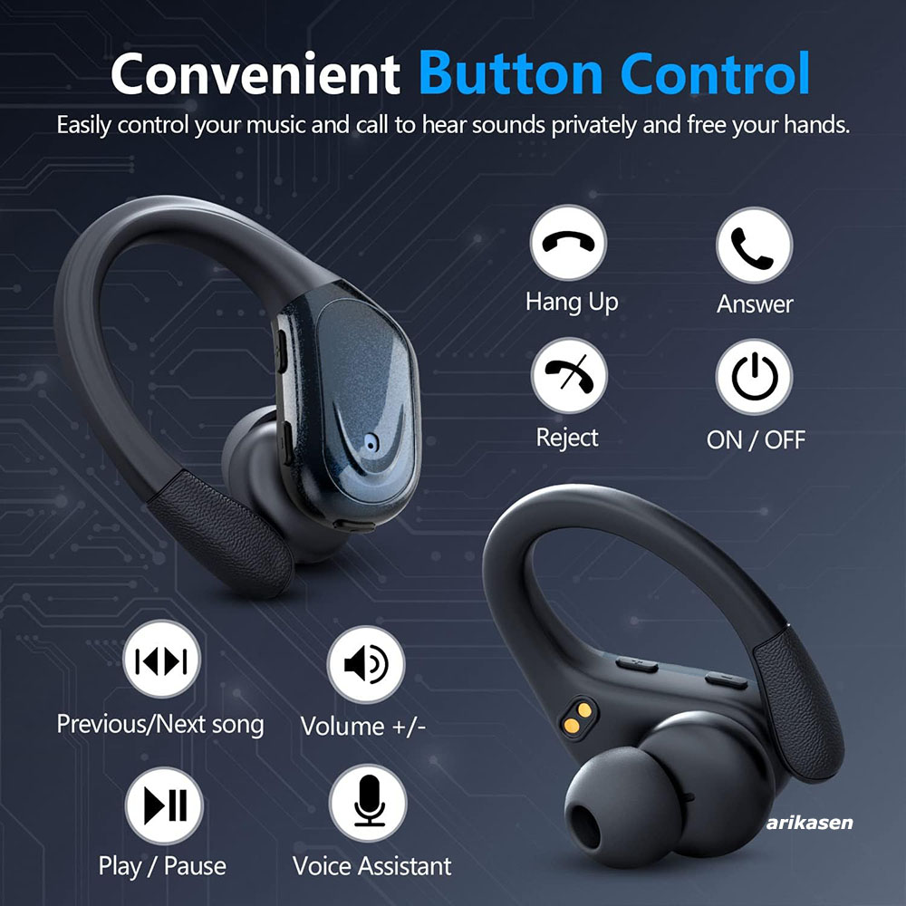 ワイヤレスイヤホン スポーツ Bluetooth 5.3 ヘ - Bone Conduction Running Headphones のレビューと価格