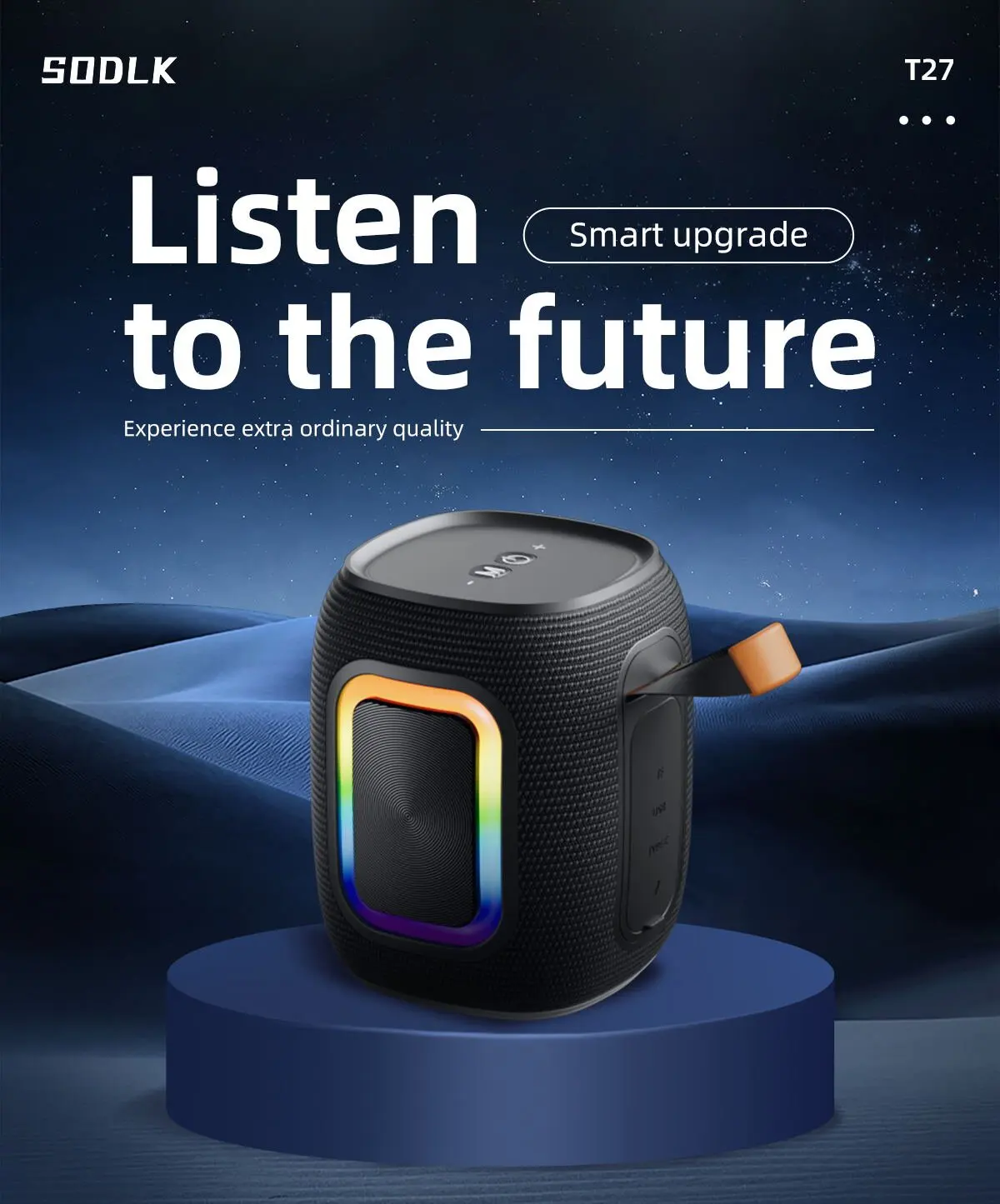 SODLK T26 ミニ Bluetooth スピーカー屋外 - Portable Bluetooth Speaker Waterproof Ipx7 のレビューと価格