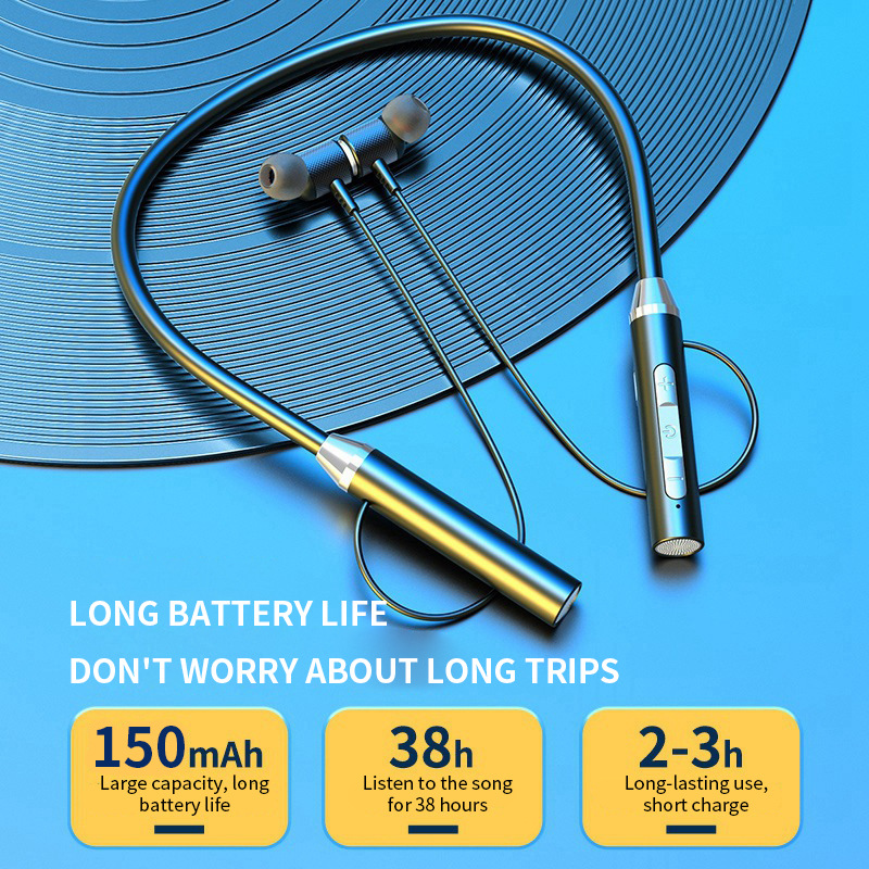 Bluetooth 5.0 ネックバンドイヤホン HiFi  - Magnetic Neckband Sports Earphones のレビューと価格